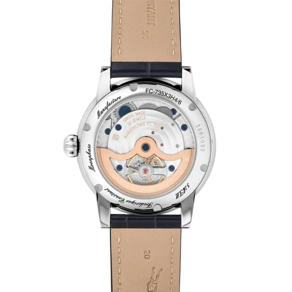 Reloj Frederique Constant Classic Power Reserve Big Date Auto Moon Phase 40mm 5ATM FC-735N3H6