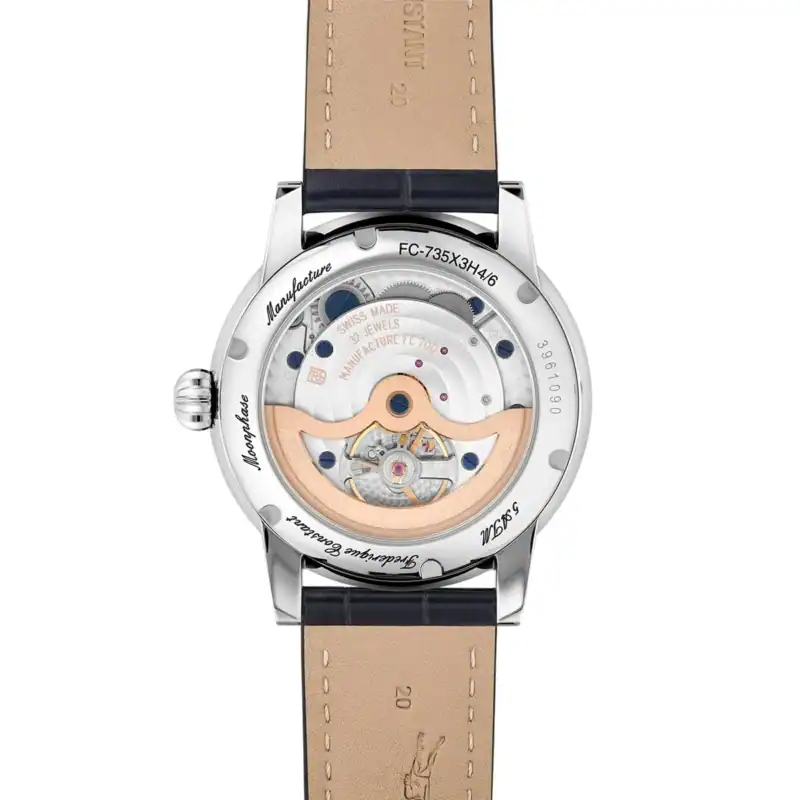 Reloj Frederique Constant Classic Power Reserve Big Date Auto Moon Phase 40mm 5ATM FC-735N3H6