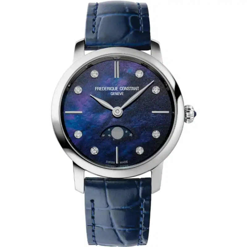 Reloj Frederique Constant Classics Slimline Moon Phase 30mm 3ATM FC-206MPND1S6