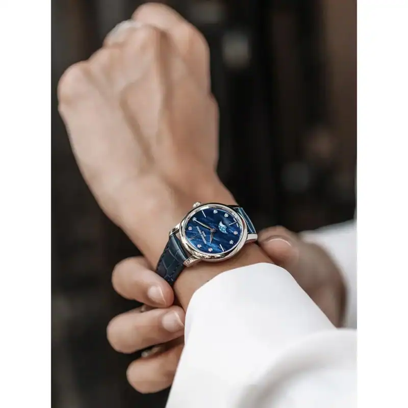 Reloj Frederique Constant Classics Slimline Moon Phase 30mm 3ATM FC-206MPND1S6