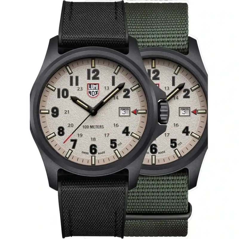 thearwatches-reloj-luminox-mid-43147 Reloj Luminox Atacama Field Carbonox Set + 2. strap XL.1971.SET 43mm