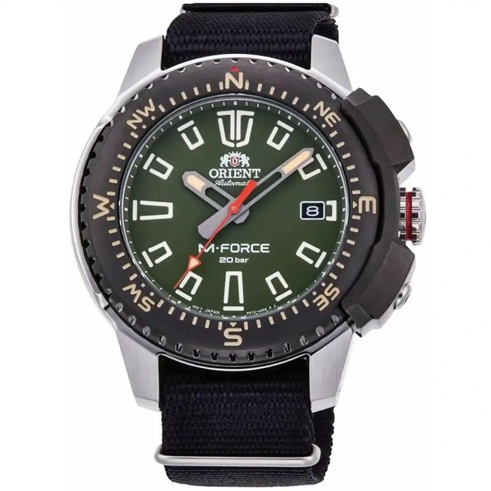 thearwatches-reloj-orient-mid-32188 Reloj Orient M-Force Land Automatic 45mm Verde RA-AC0N03E10B