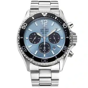 thearwatches-reloj-orient-mid-45414 Reloj Orient Mako Solar Chronograph 43mm Azul RA-TX0206L10B