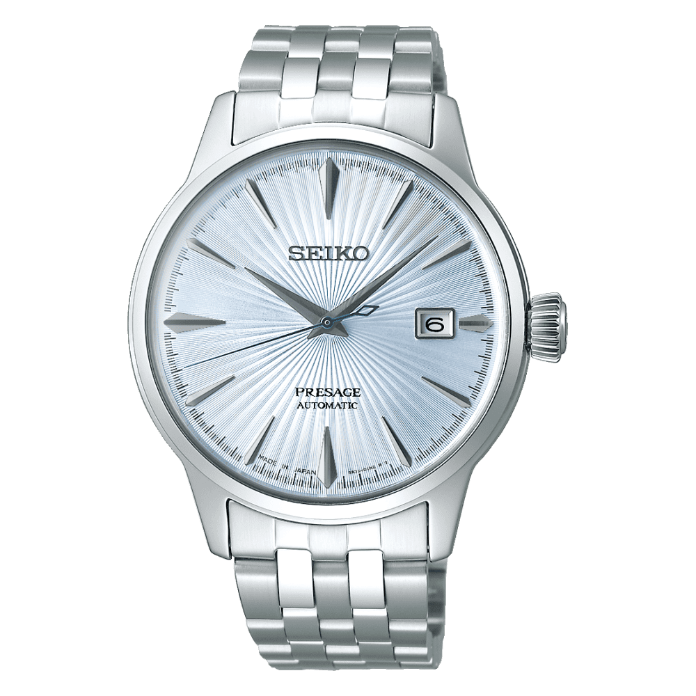 thearwatches-reloj-seiko-SRPE19J1 Reloj Seiko Presage Cocktail Time "Skydiving Ice Blue" SRPE19J1