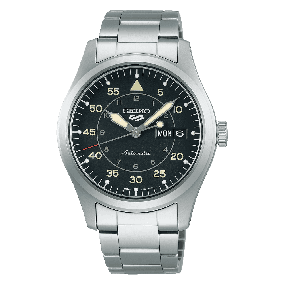 thearwatches-reloj-seiko-SRPH27K1 Reloj Seiko 5 Sports Flieger Military Black SRPH27K1
