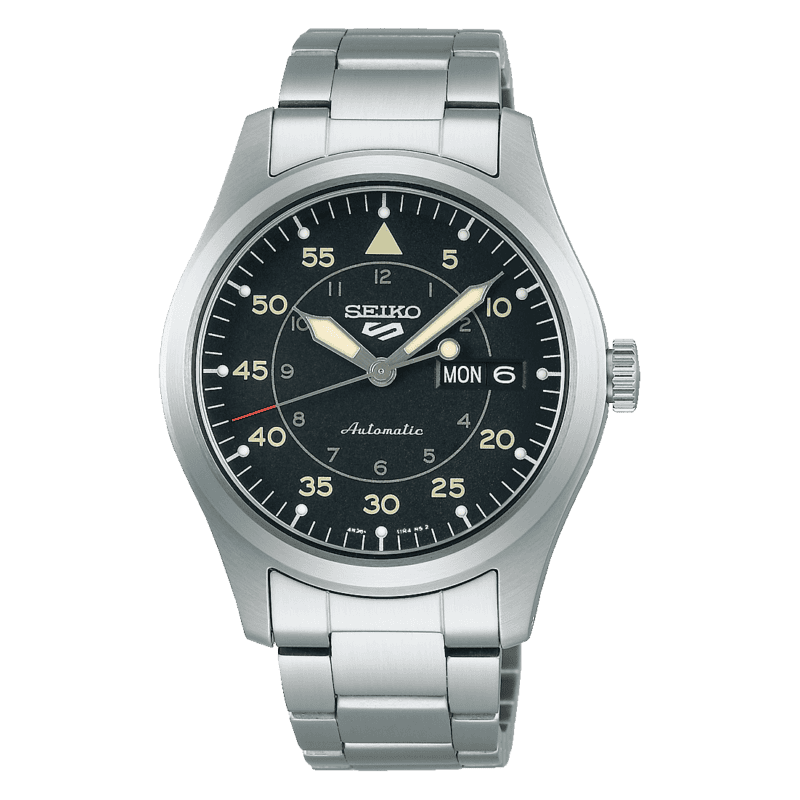 thearwatches-reloj-seiko-SRPH27K1 Reloj Seiko 5 Sports Flieger Military Black SRPH27K1