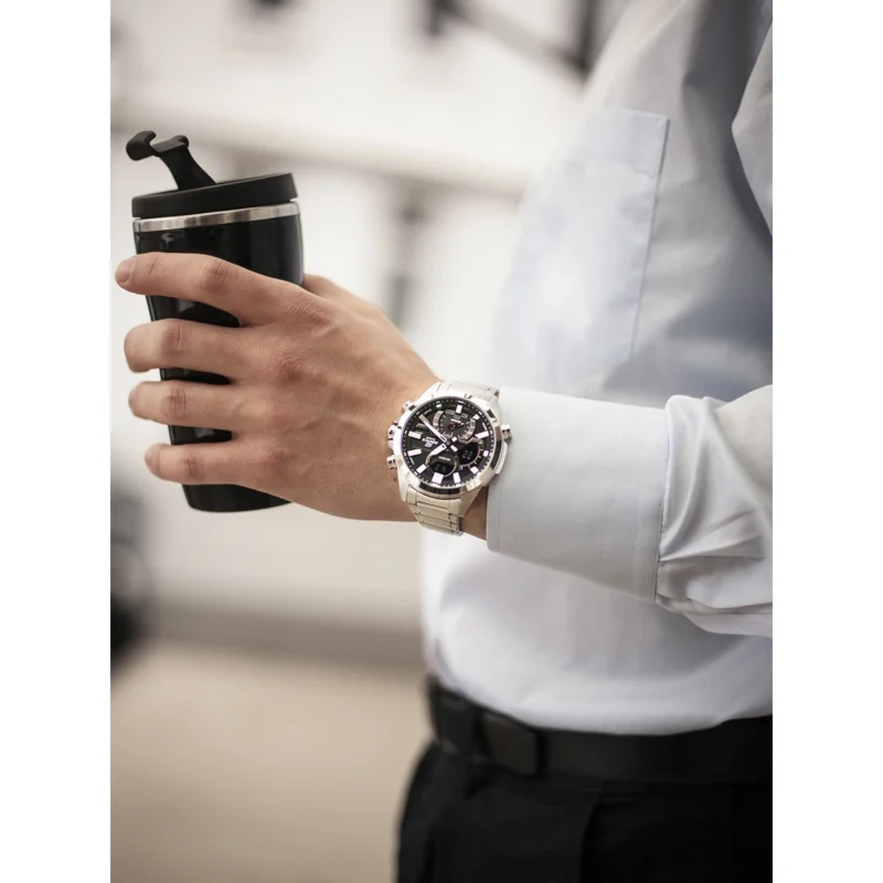 Reloj Casio Edifice Esfera Gris Solar 48mm ECB-30D-1AEF