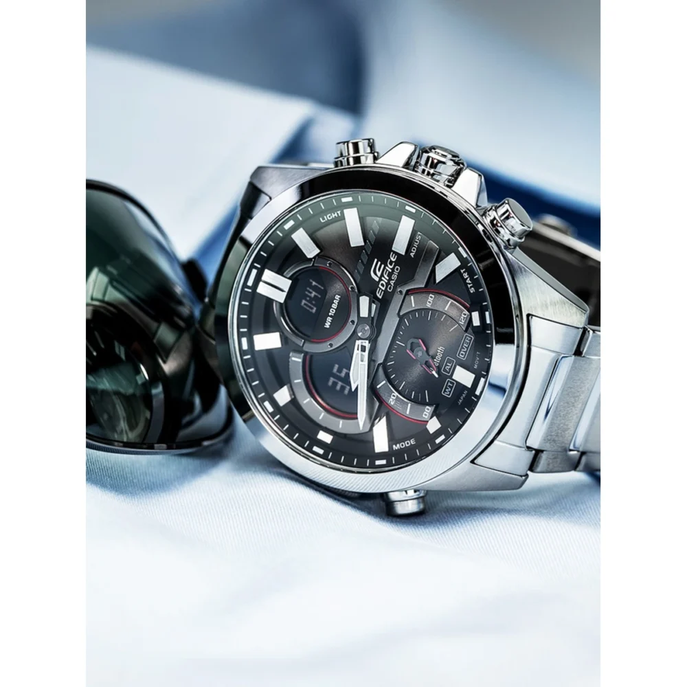 Reloj Casio Edifice Esfera Gris Solar 48mm ECB-30D-1AEF