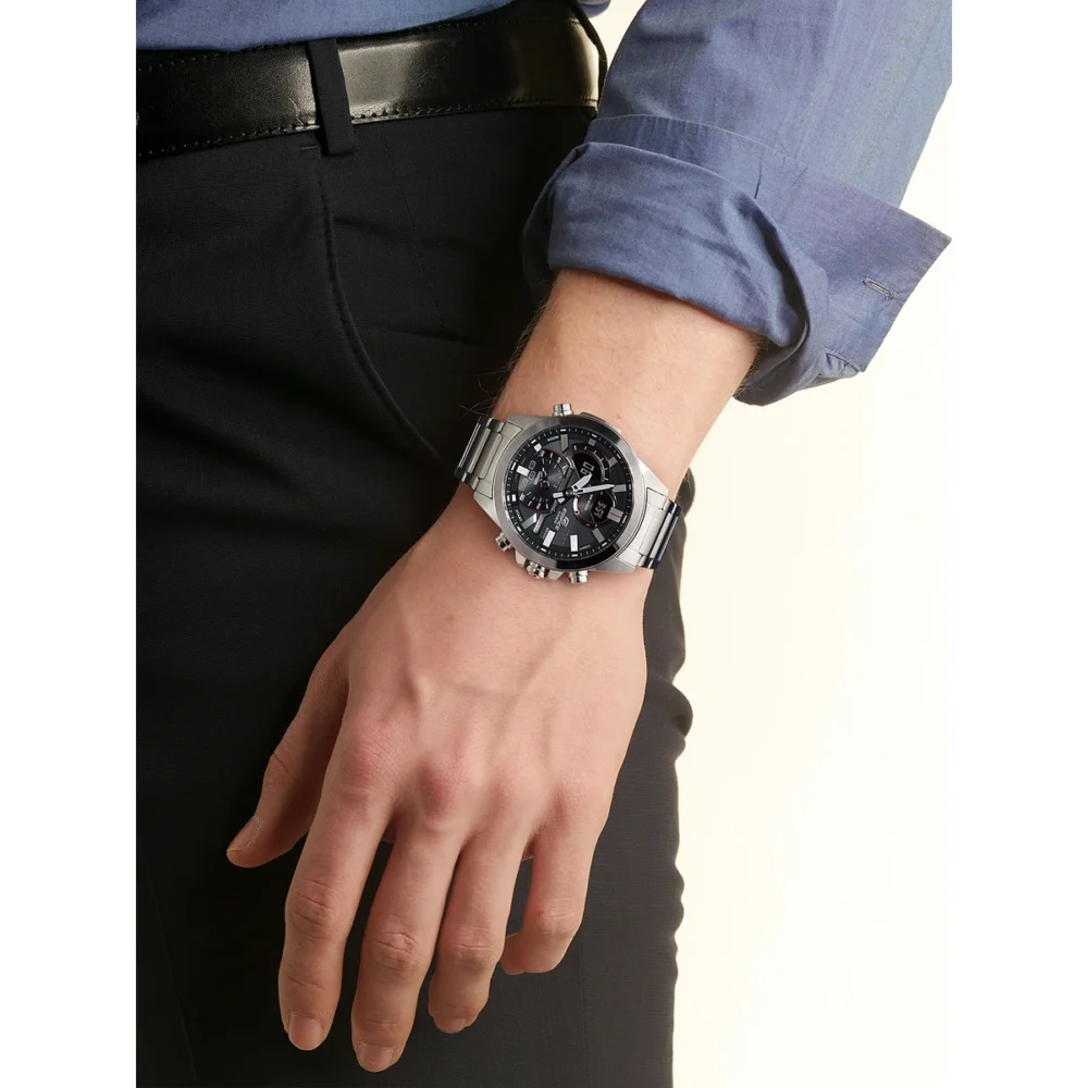 Reloj Casio Edifice Esfera Gris Solar 48mm ECB-30D-1AEF