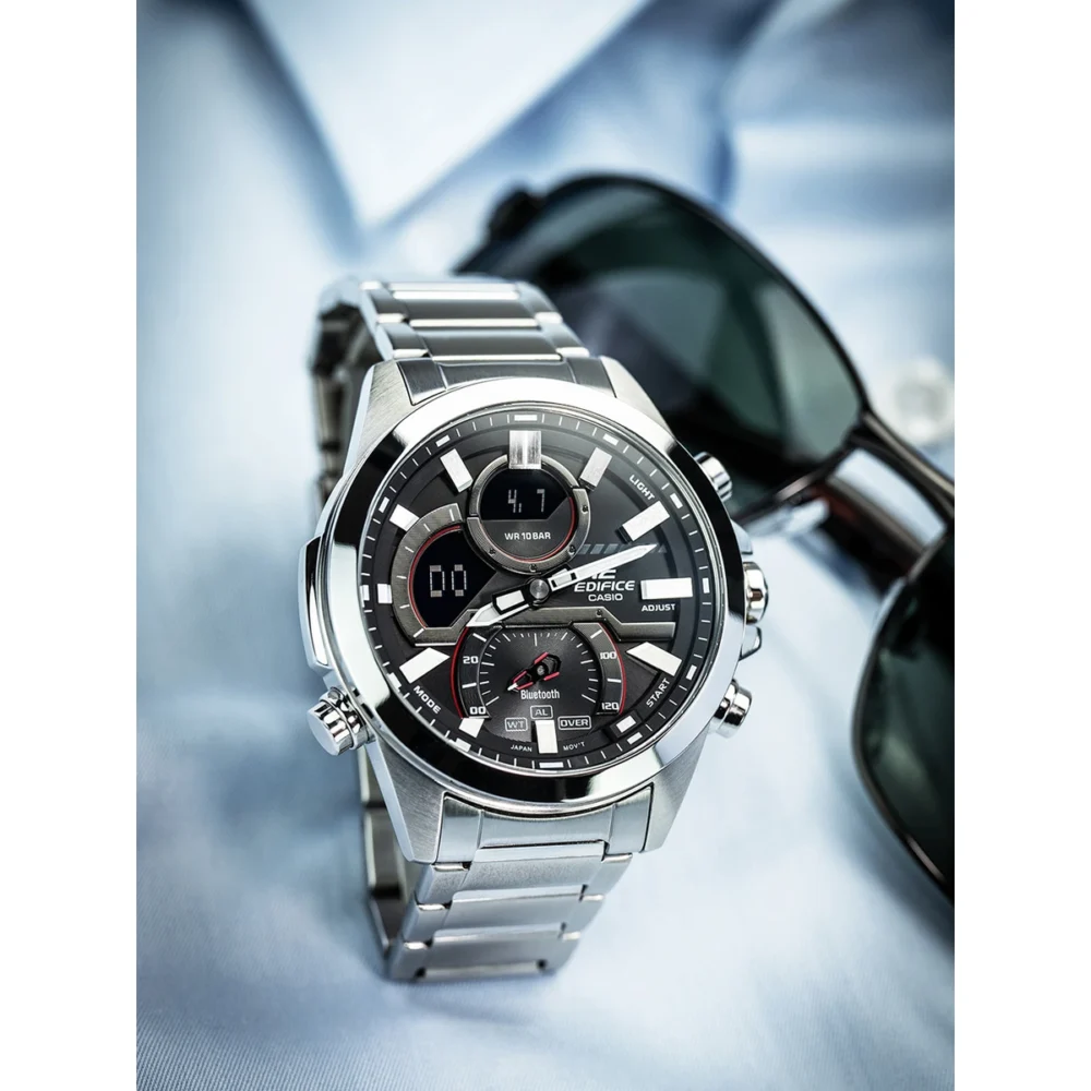 Reloj Casio Edifice Esfera Gris Solar 48mm ECB-30D-1AEF