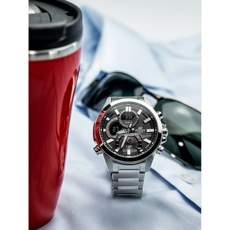Reloj Casio Edifice Esfera Gris Solar 48mm ECB-30D-1AEF