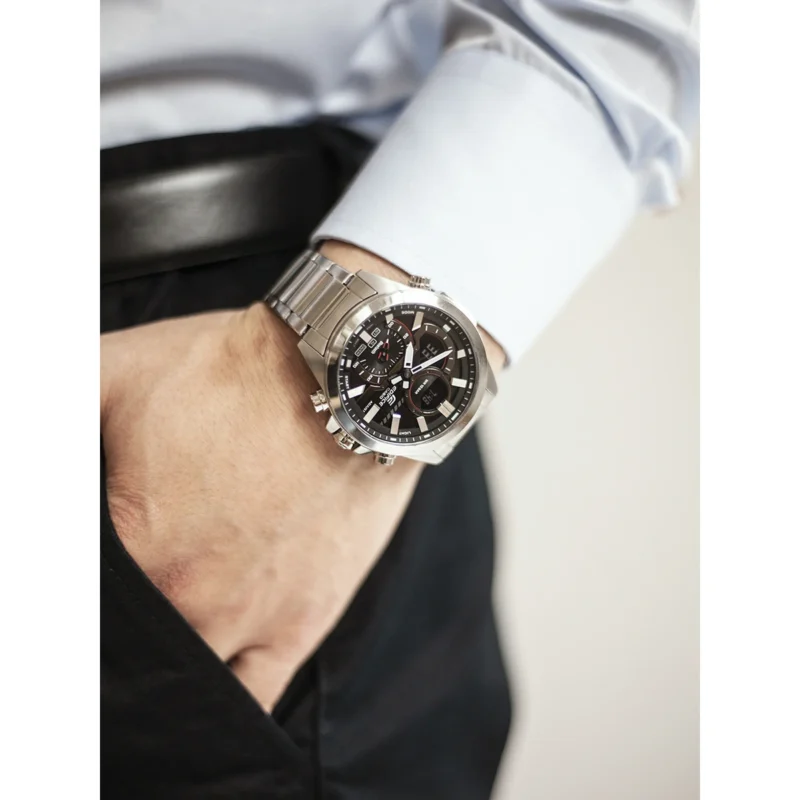 Reloj Casio Edifice Esfera Gris Solar 48mm ECB-30D-1AEF