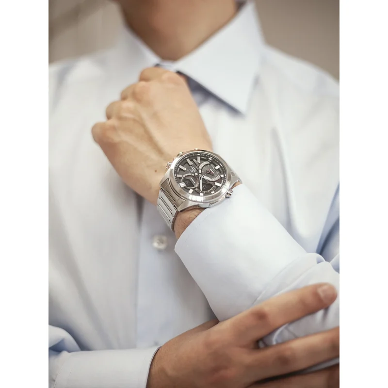 Reloj Casio Edifice Esfera Gris Solar 48mm ECB-30D-1AEF