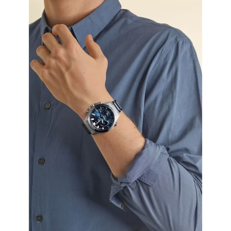 Reloj Casio Edifice Esfera Azul Solar 48mm ECB-30D-2AEF