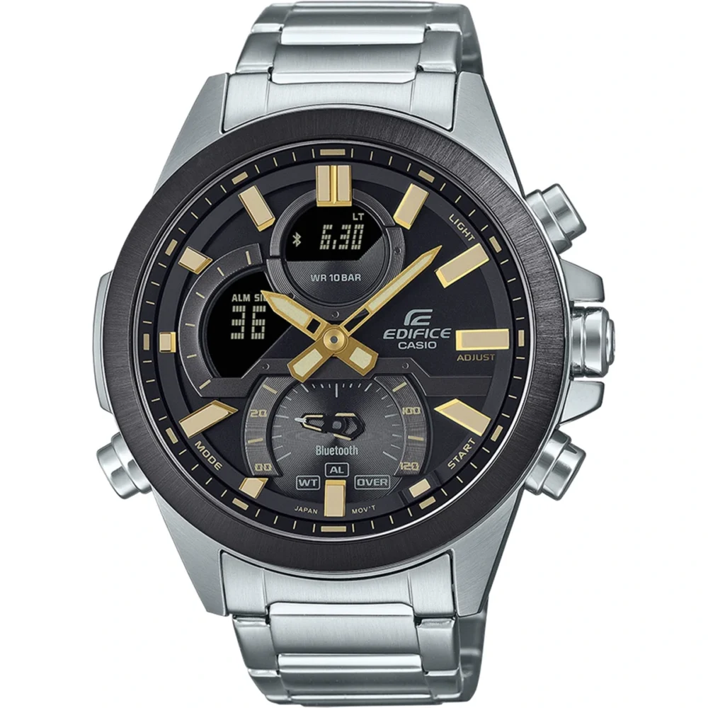 Reloj Casio Edifice Esfera Negra Bluetooth 49mm ECB-30DB-1A9EF