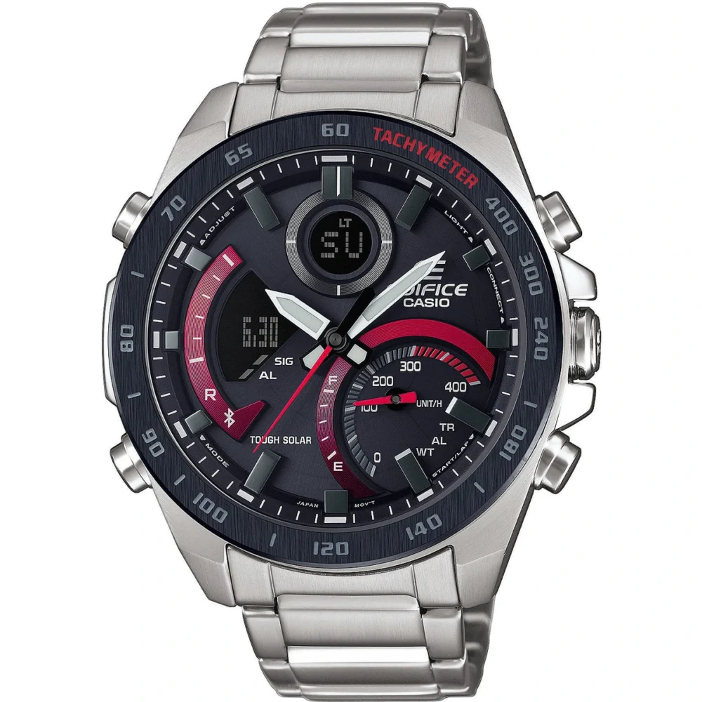 Reloj Casio Edifice Esfera Negra Solar 46mm ECB-900DB-1AER