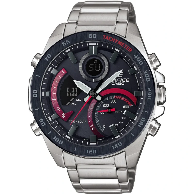 Reloj Casio Edifice Esfera Negra Solar 46mm ECB-900DB-1AER