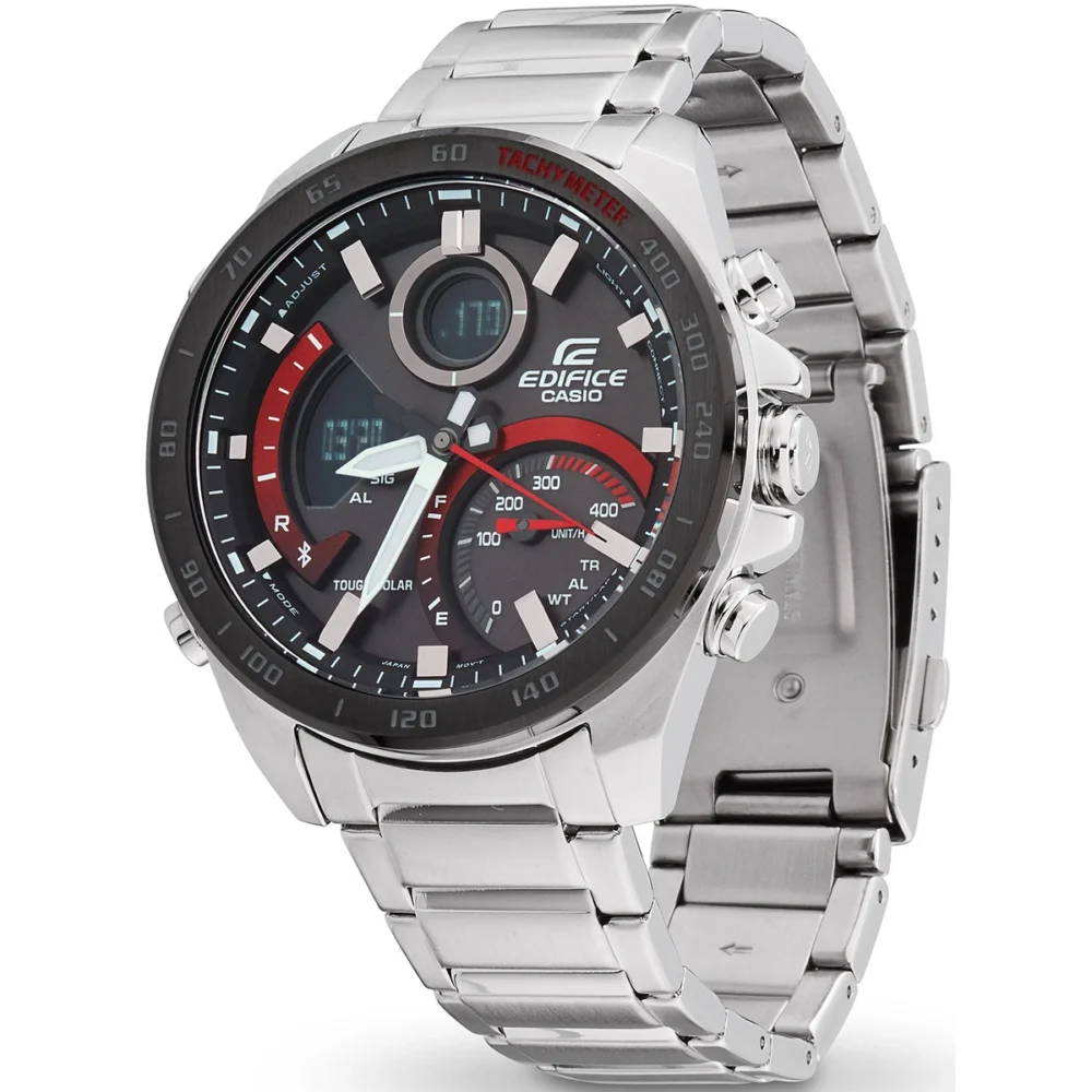 Reloj Casio Edifice Esfera Negra Solar 46mm ECB-900DB-1AER