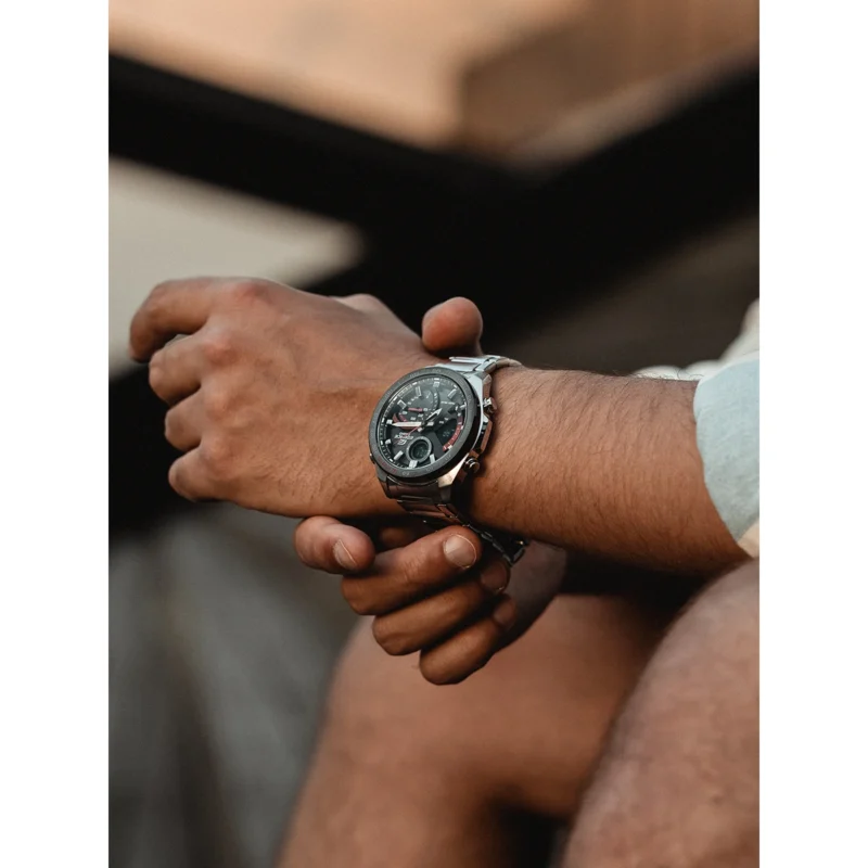 Reloj Casio Edifice Esfera Negra Solar 46mm ECB-900DB-1AER