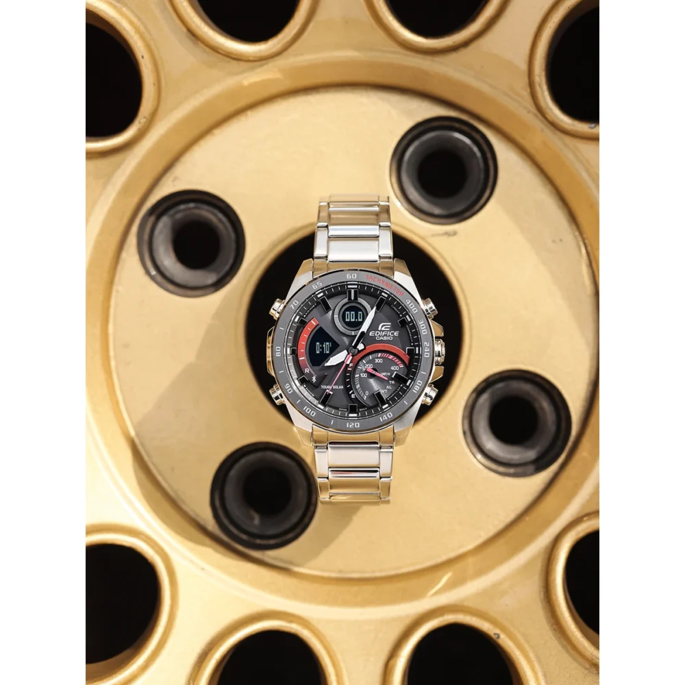 Reloj Casio Edifice Esfera Negra Solar 46mm ECB-900DB-1AER