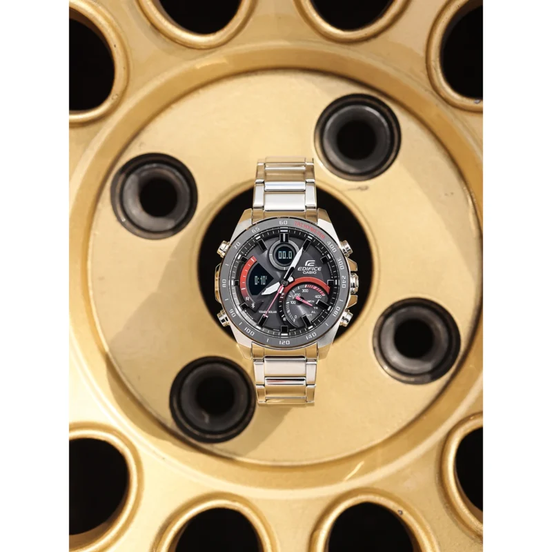 Reloj Casio Edifice Esfera Negra Solar 46mm ECB-900DB-1AER