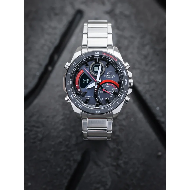 Reloj Casio Edifice Esfera Negra Solar 46mm ECB-900DB-1AER