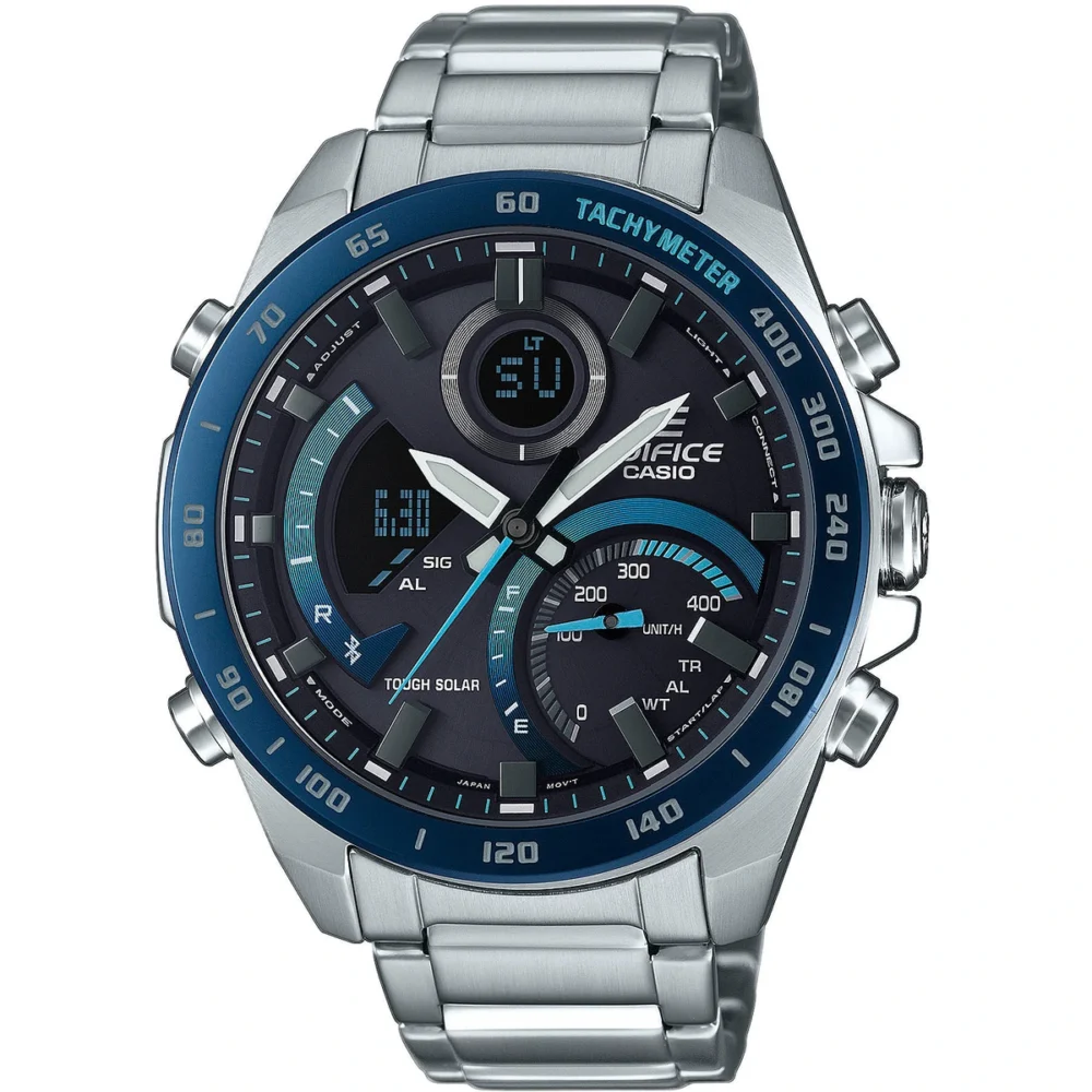Reloj Casio Edifice Esfera Negra Solar 48mm ECB-900DB-1BER
