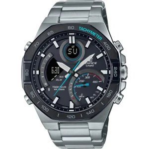 Reloj Casio Edifice Esfera Negra Solar 48mm ECB-950DB-1AEF