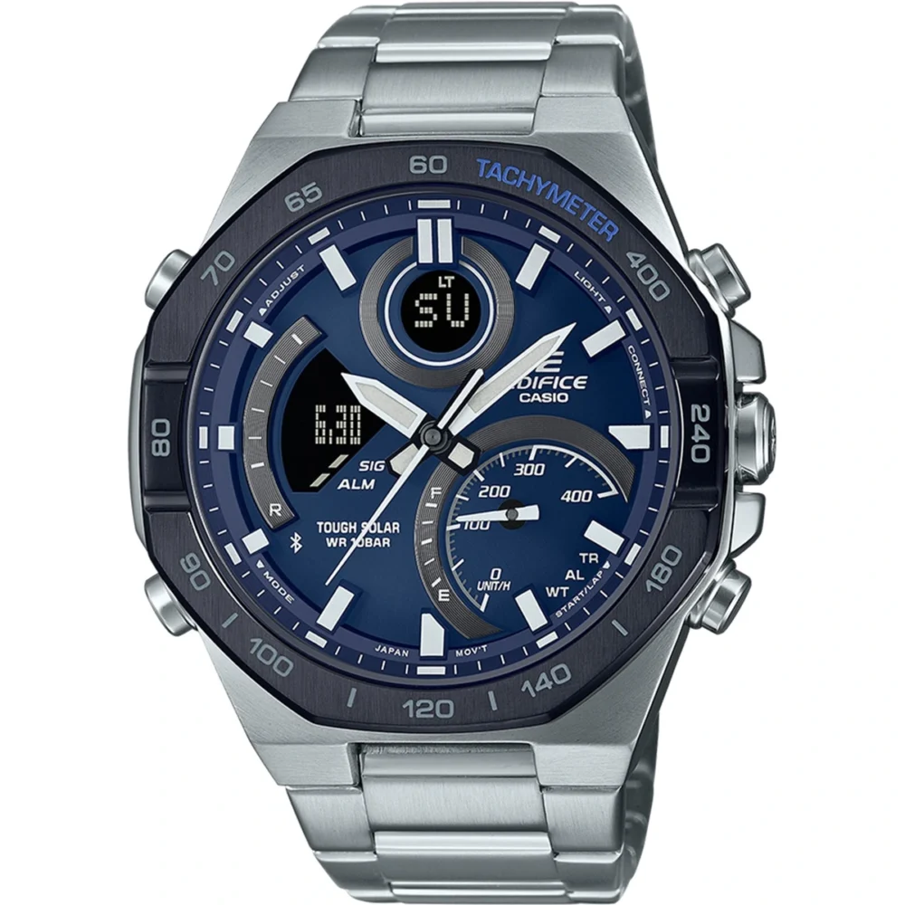 Reloj Casio Edifice Esfera Azul Solar 48mm ECB-950DB-2AEF
