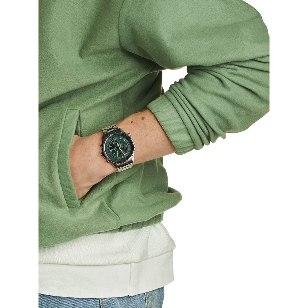 Reloj Casio Edifice Esfera Verde Cronógrafo 44mm EF-527D-3AVUEF