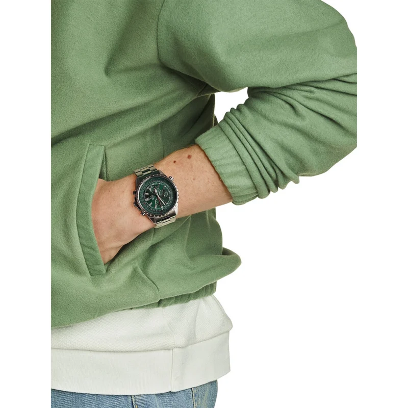 Reloj Casio Edifice Esfera Verde Cronógrafo 44mm EF-527D-3AVUEF