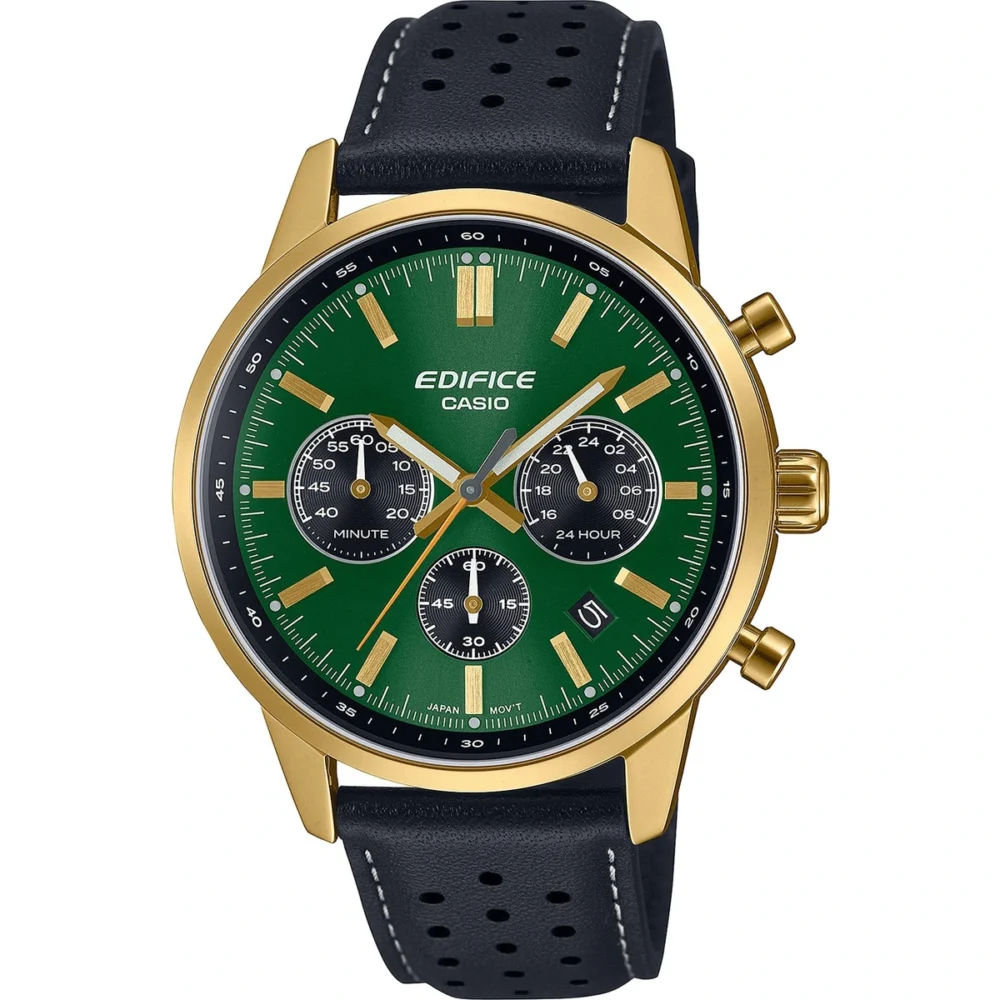 Reloj Casio Edifice Esfera Verde Cronógrafo 40mm EFR-575CL-3AEF