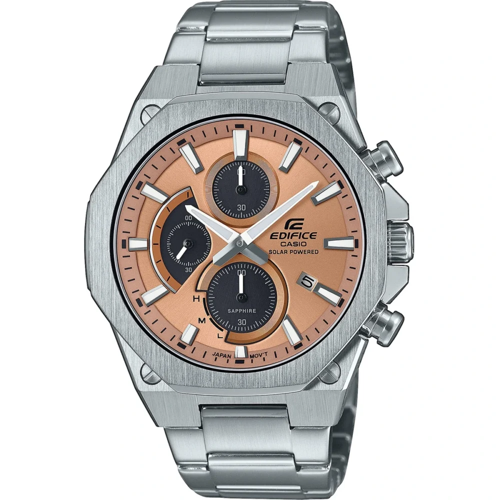 Reloj Casio Edifice Esfera Dorada Cronógrafo 44mm EFS-S570D-5AUEF