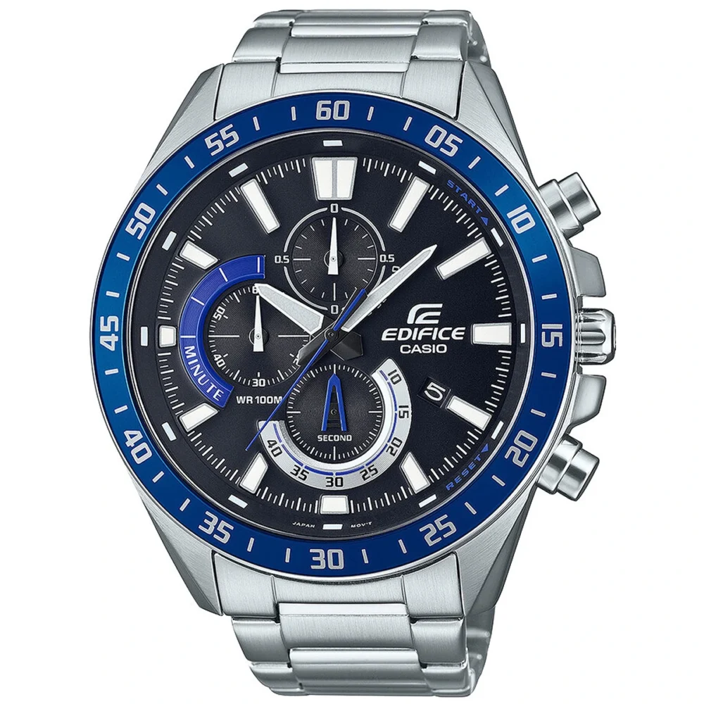 Reloj Casio Edifice Esfera Negra Cronógrafo 49mm EFV-620D-1A2VUEF