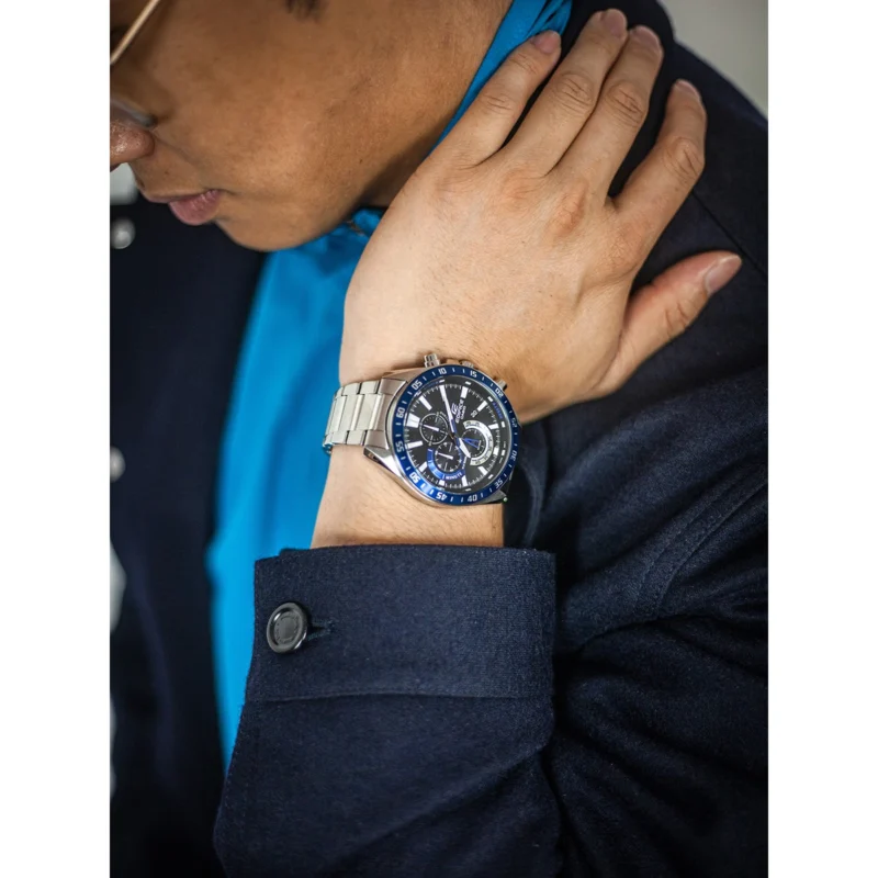 Reloj Casio Edifice Esfera Negra Cronógrafo 49mm EFV-620D-1A2VUEF