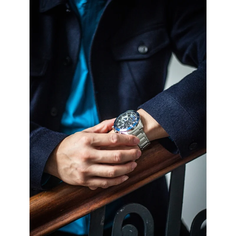 Reloj Casio Edifice Esfera Negra Cronógrafo 49mm EFV-620D-1A2VUEF