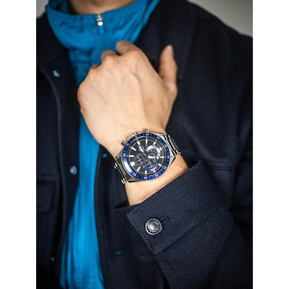 Reloj Casio Edifice Esfera Negra Cronógrafo 49mm EFV-620D-1A2VUEF