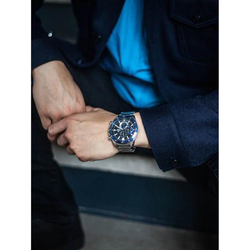 Reloj Casio Edifice Esfera Negra Cronógrafo 49mm EFV-620D-1A2VUEF
