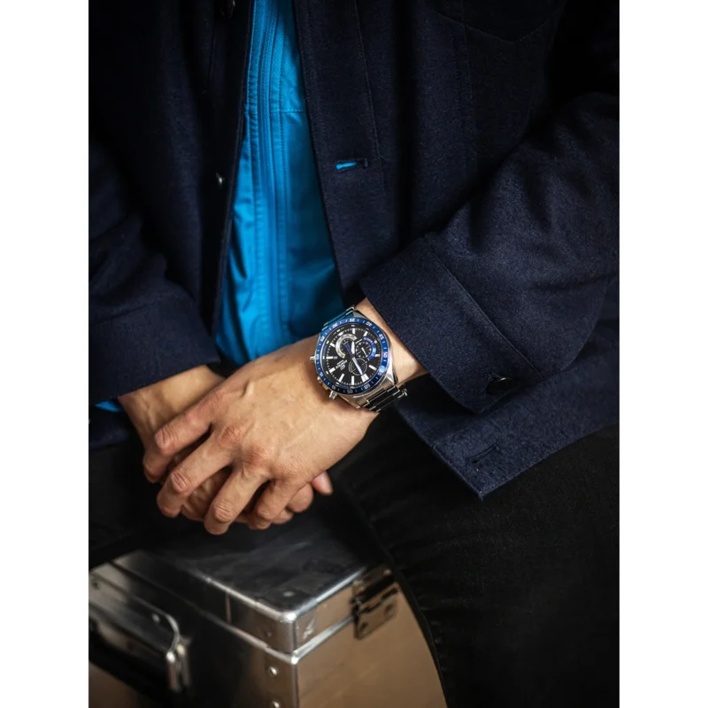 Reloj Casio Edifice Esfera Negra Cronógrafo 49mm EFV-620D-1A2VUEF