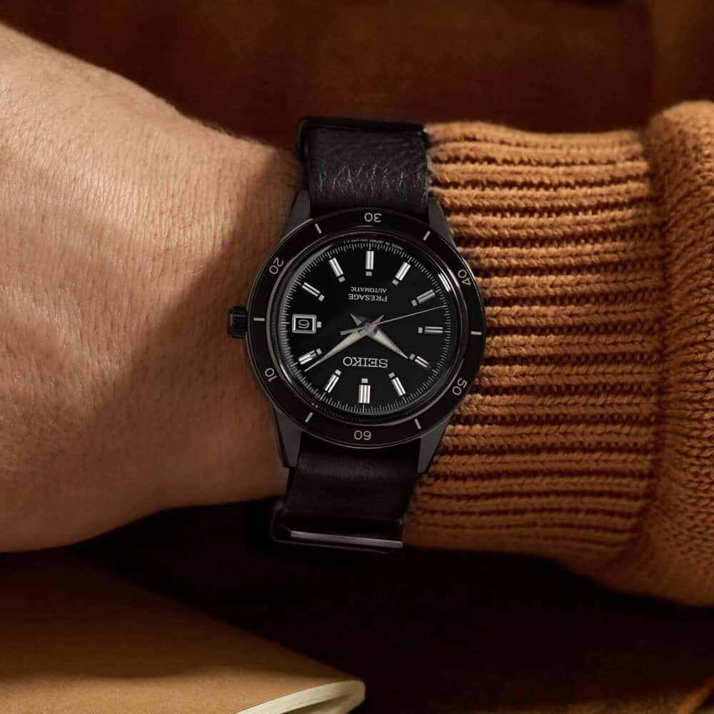thearwatches-reloj-seiko-SRPH95J1_1 Reloj SEIKO Presage Style 60’s GMT Black SRPH95J1