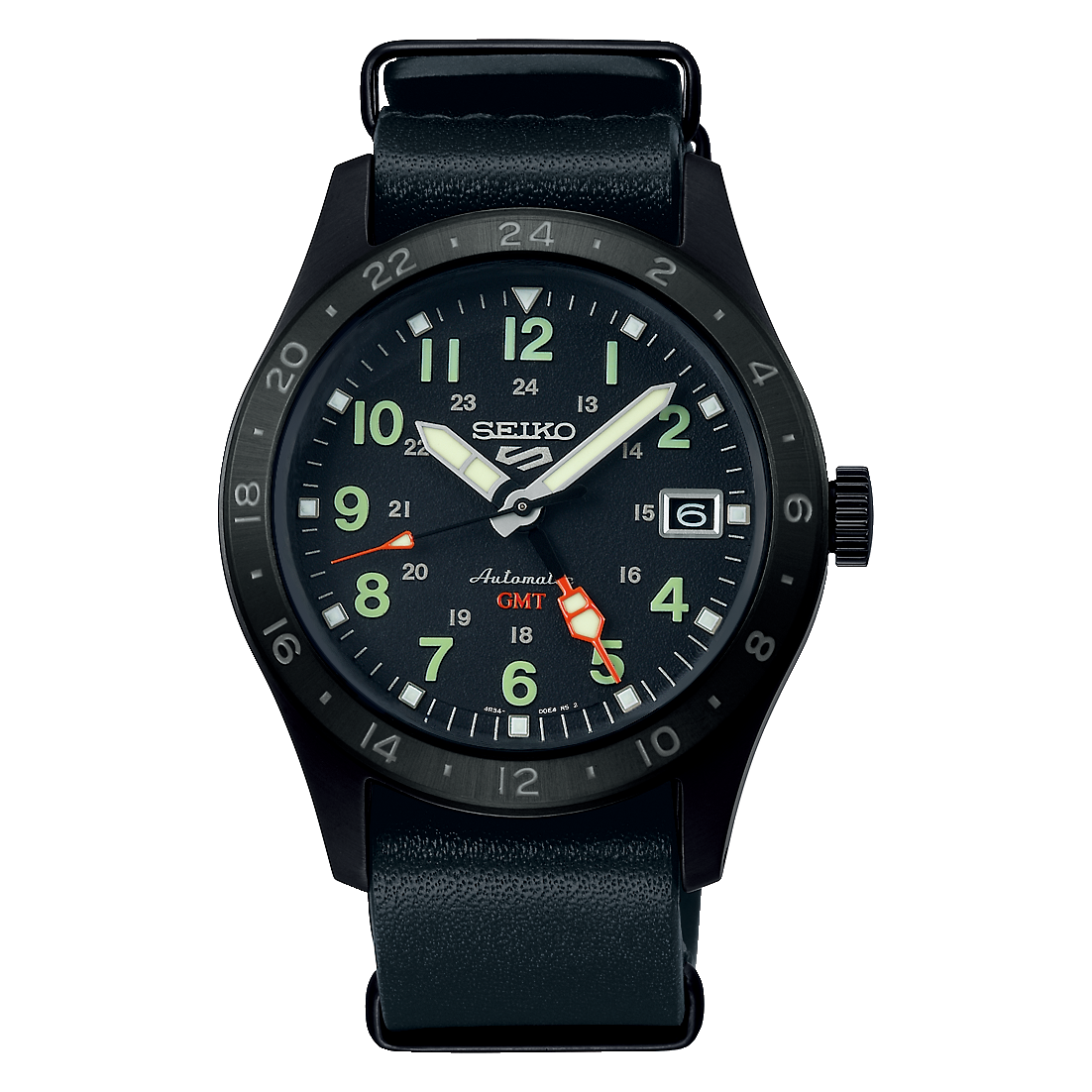 Reloj Seiko 5 Sports Field Street Style GMT Black SSK025K1 automático