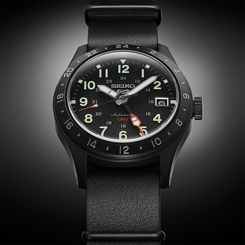 thearwatches-reloj-seiko-SSK025K1_3 Reloj SEIKO 5 Sport Field Street Style GMT Black SSK025K1