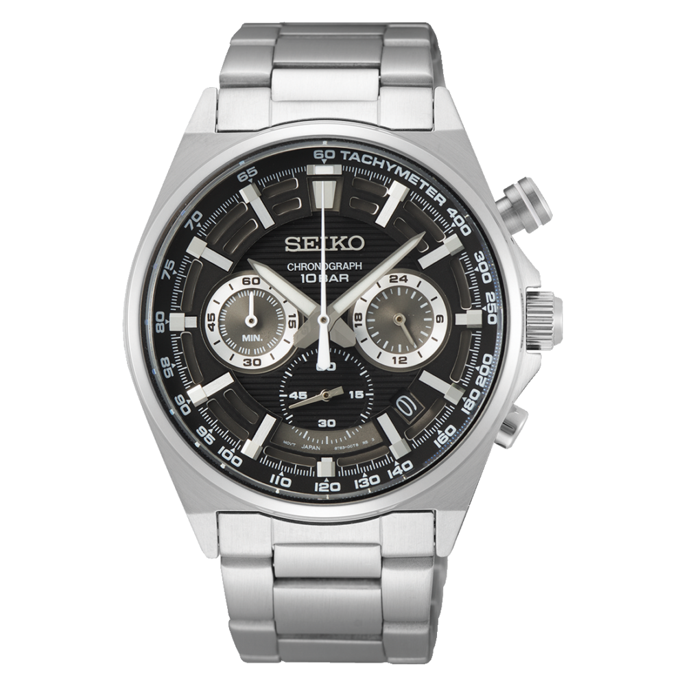 thearwatches-reloj-seiko-SSB397P1 Reloj Seiko Neo Chronograph Quartz Black 41mm SSB397P1