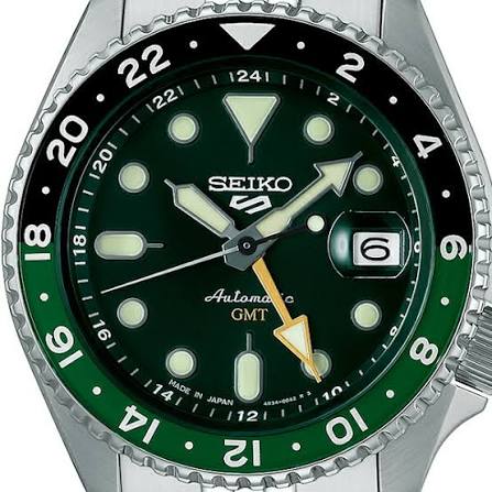 thearwatches-reloj-seiko-SBSC019_1 Reloj SEIKO 5 Sport GMT Green "Hulk" Japan Version (JDM) SBSC019