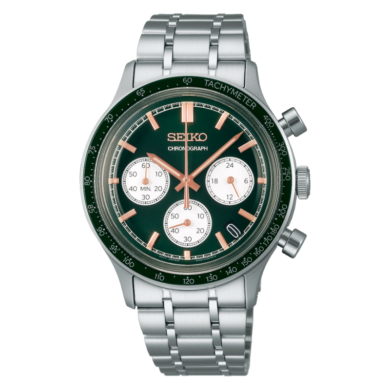 thearwatches-reloj-seiko-SSB481P1_01 Reloj Seiko Neo Chronograph Quartz Green SSB481P1
