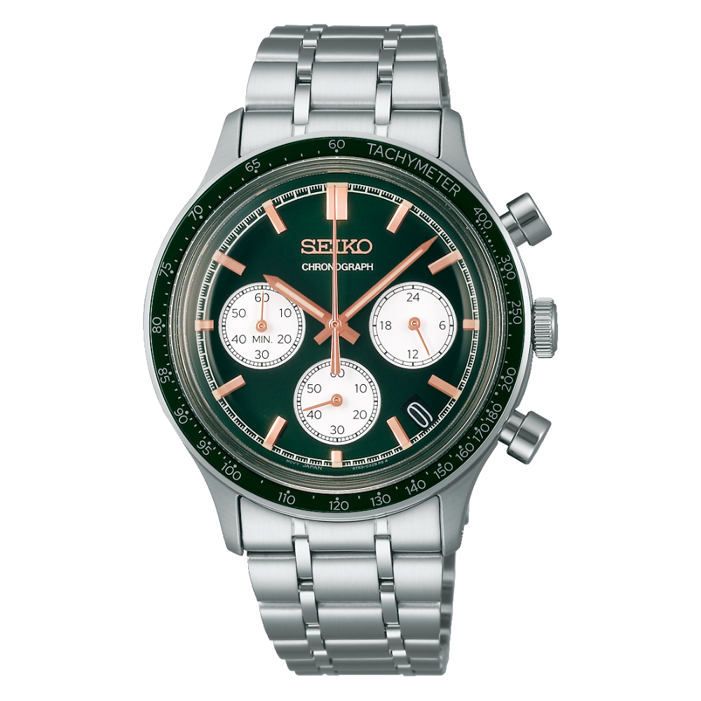 thearwatches-reloj-seiko-SSB481P1_01 Reloj Seiko Neo Chronograph Quartz Green SSB481P1