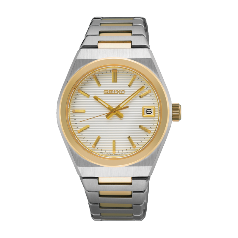 thearwatches-reloj-seiko-SUR578P1_01 Reloj Seiko Quartz Bicolor White SUR578P1