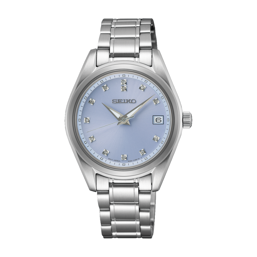 thearwatches-reloj-seiko-SUR581P1_01 Reloj Seiko Quartz Diamonds Light Blue SUR581P1